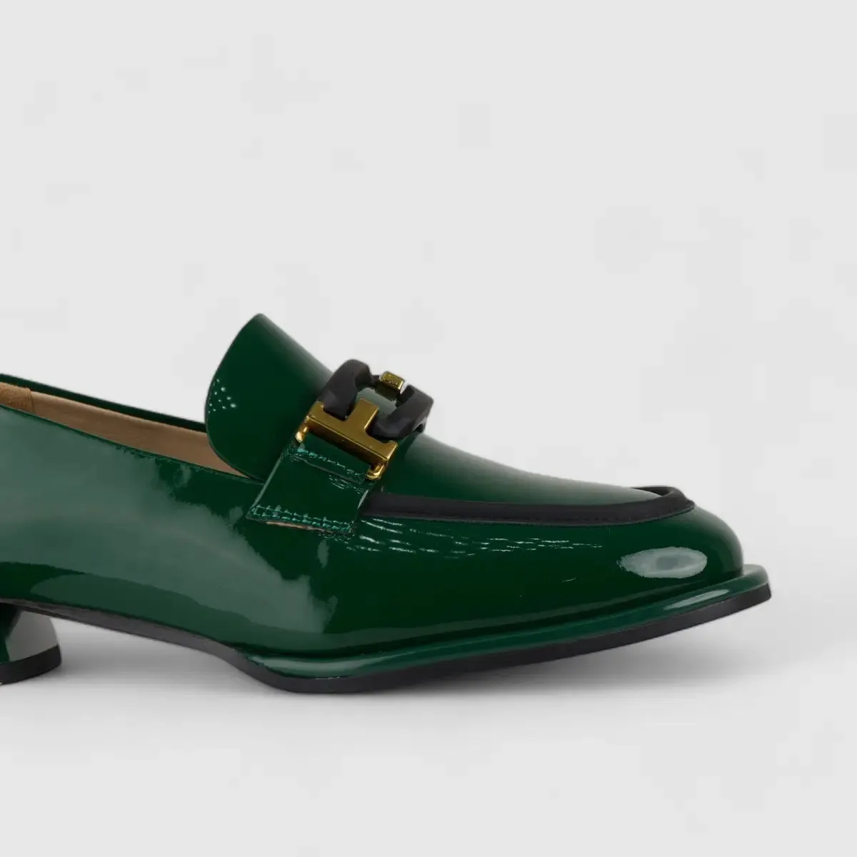 Morbido Ladies Loafers Green BIL002