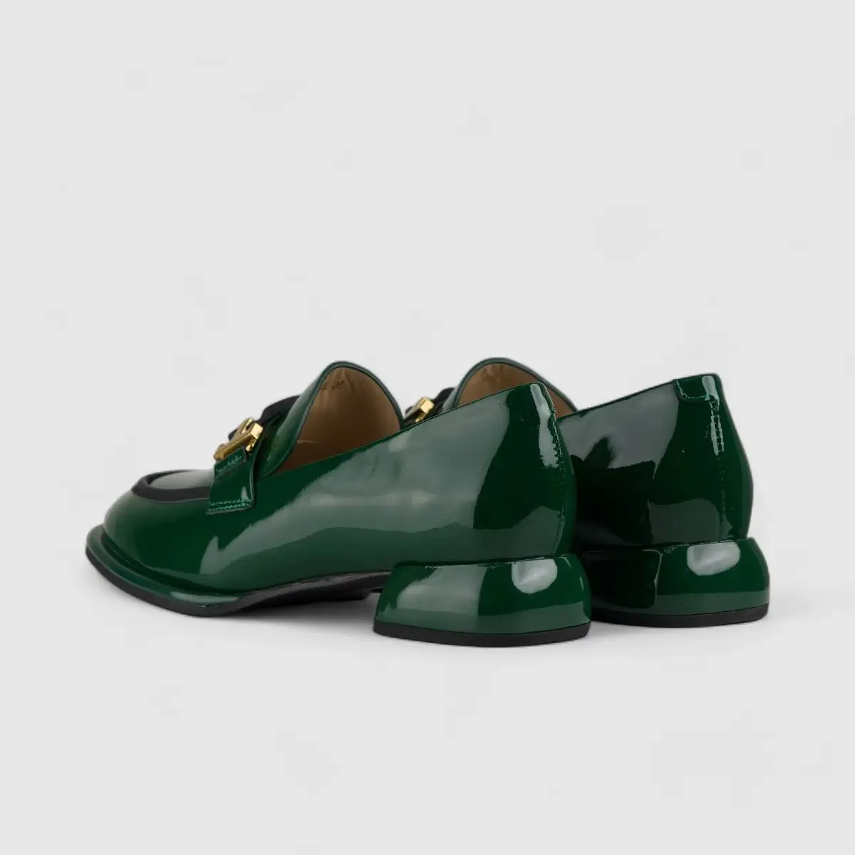 Morbido Ladies Loafers Green BIL002