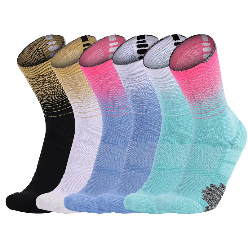 Nba Elite Basketball Socks Thickened High-Top Practical Professional Sports Socks Non-Slip Trendy Mid-Calf Socks