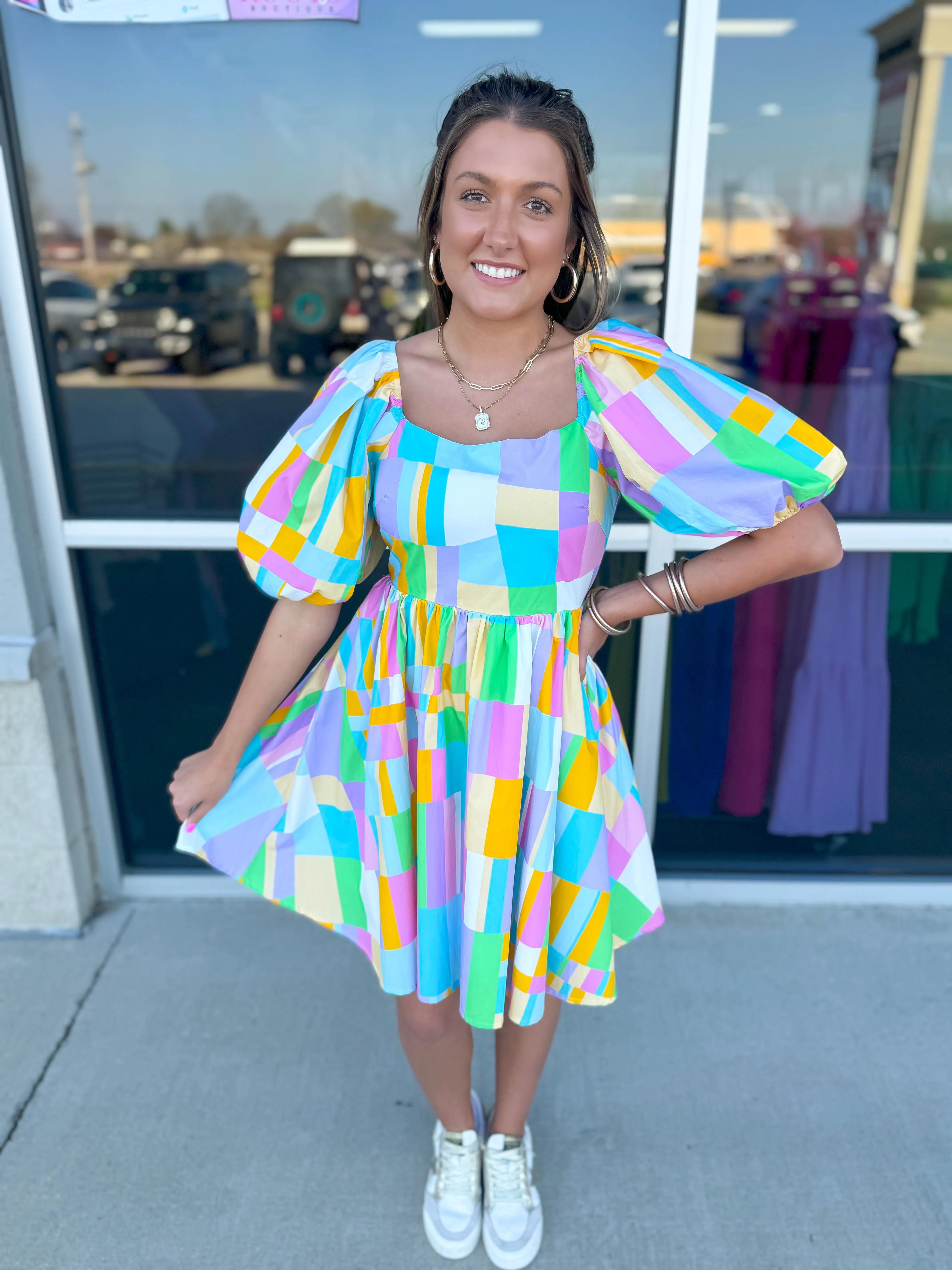 Oh Hello Spring Colorful Dress