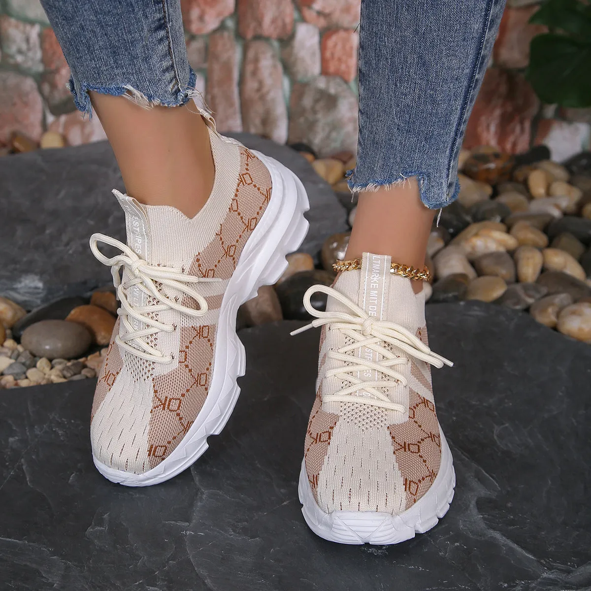 OrthoFit Lace-Up Walk Ease Breathable Shoes