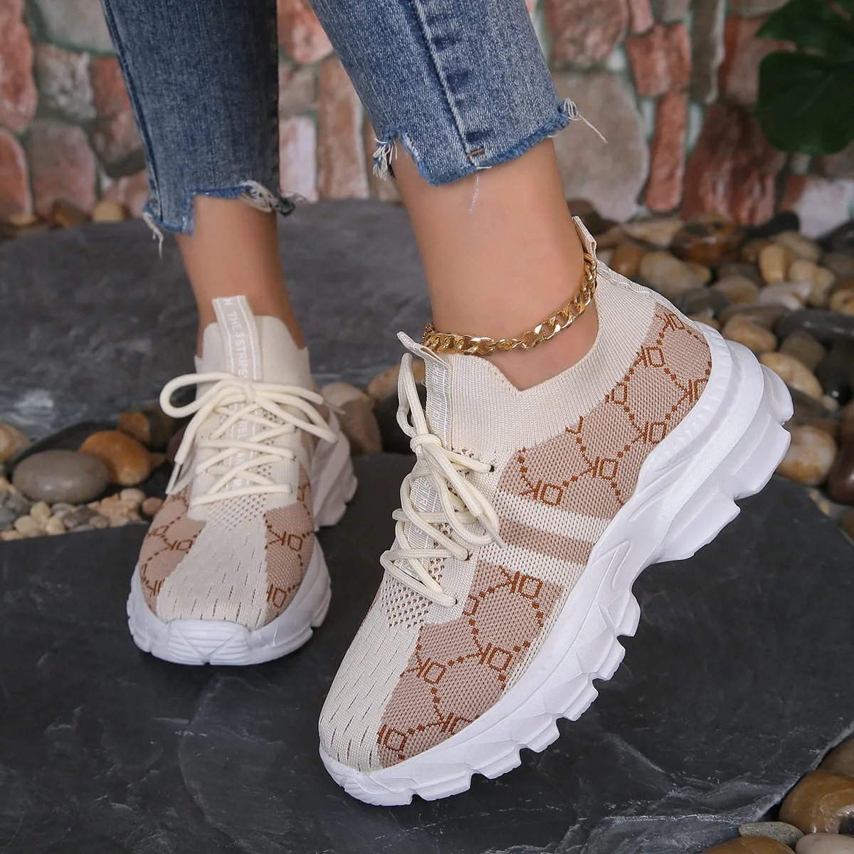 OrthoFit Lace-Up Walk Ease Breathable Shoes