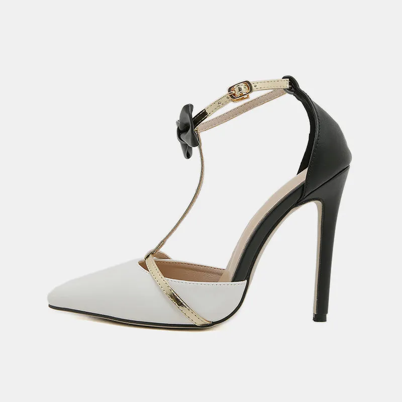 Pansy Bow Stiletto Pumps