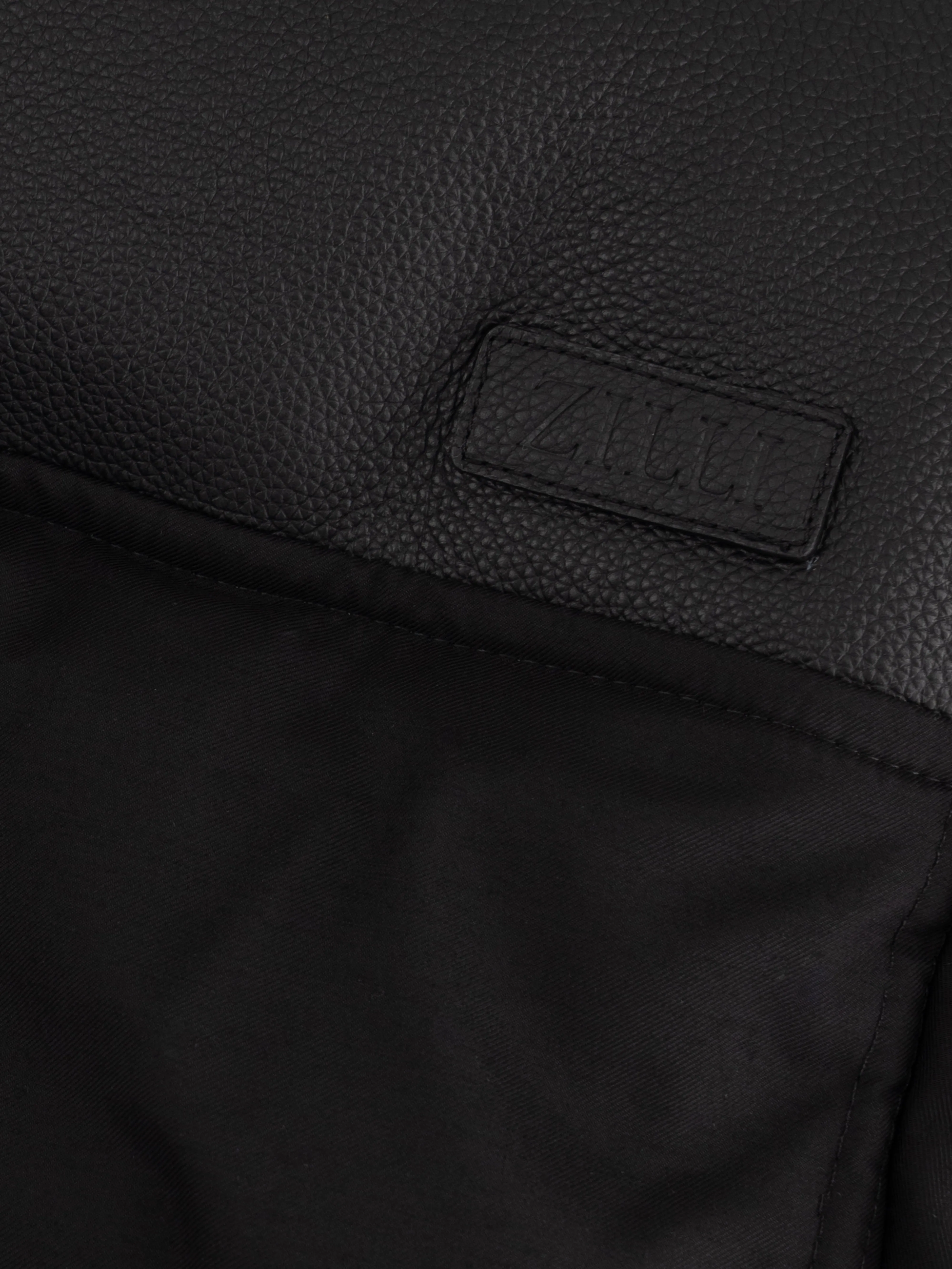 Quilted Wool Down Jacket Black