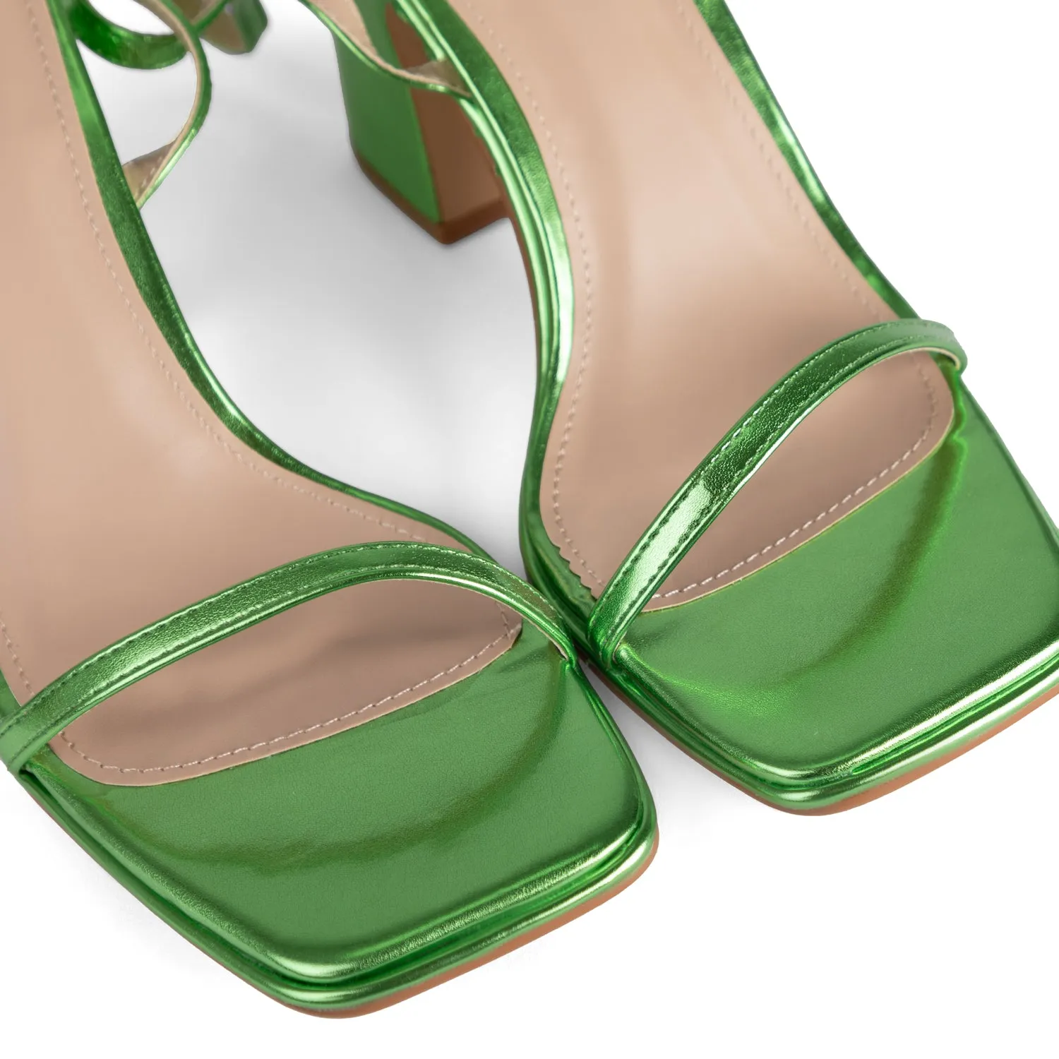 RAID Julina Block Heels in Green