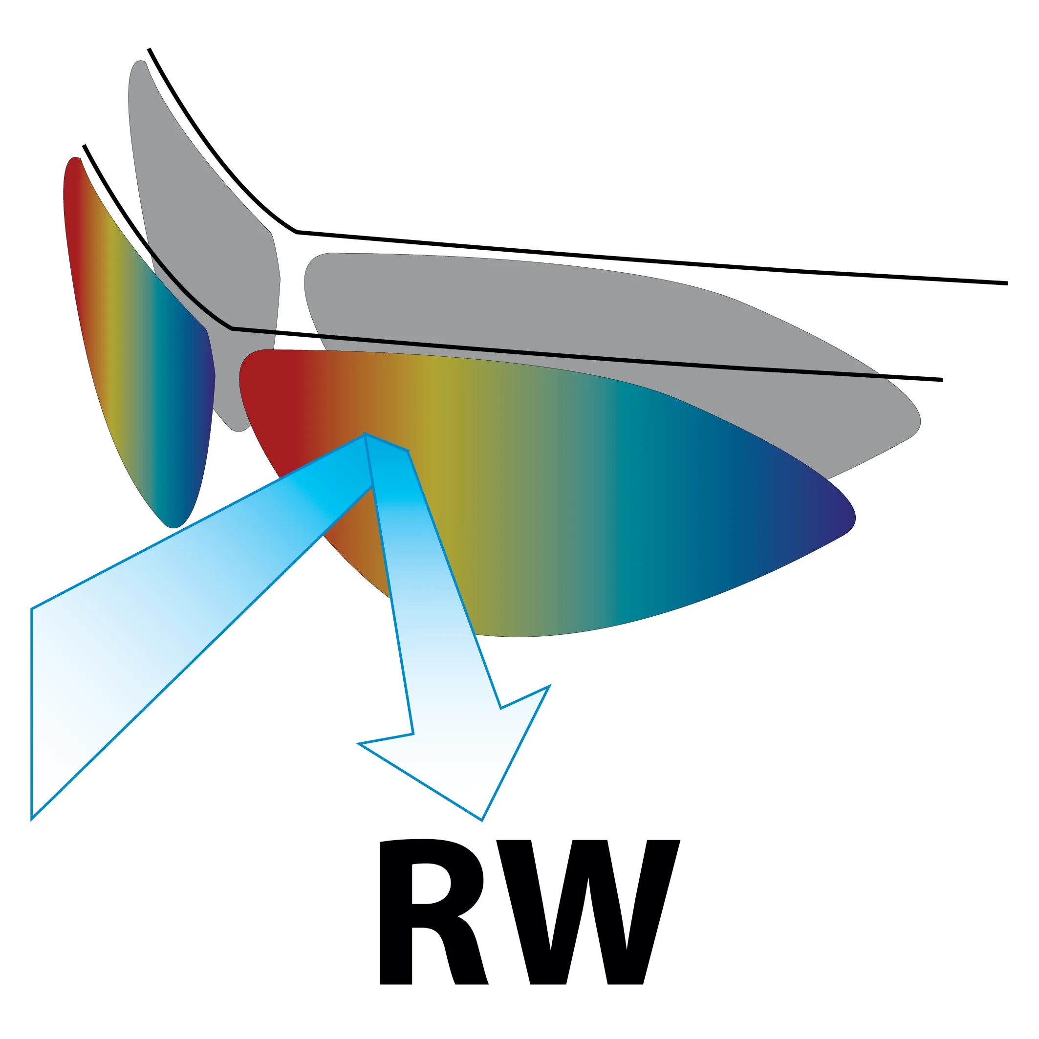 Salice 022 RWX Mirror Light Adaptive Black-White