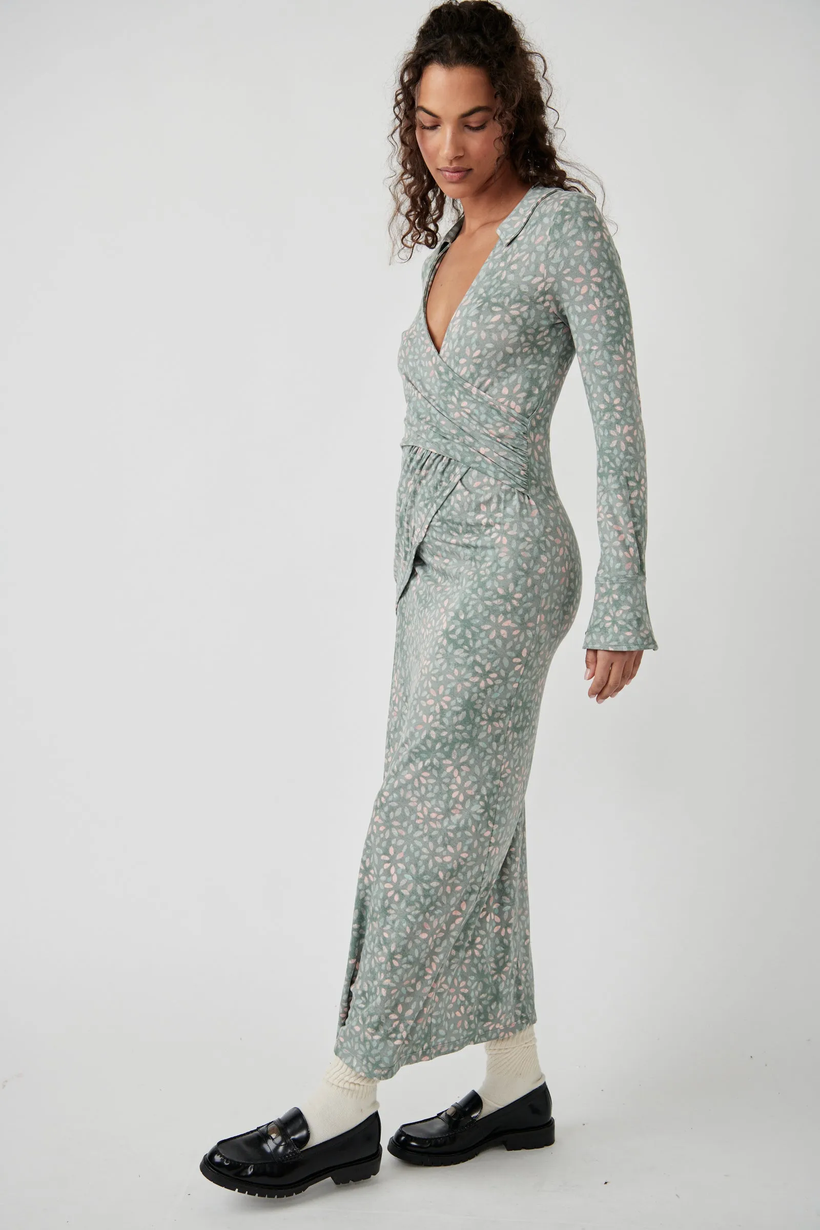 Shayla Wrap Midi (Mint Combo)