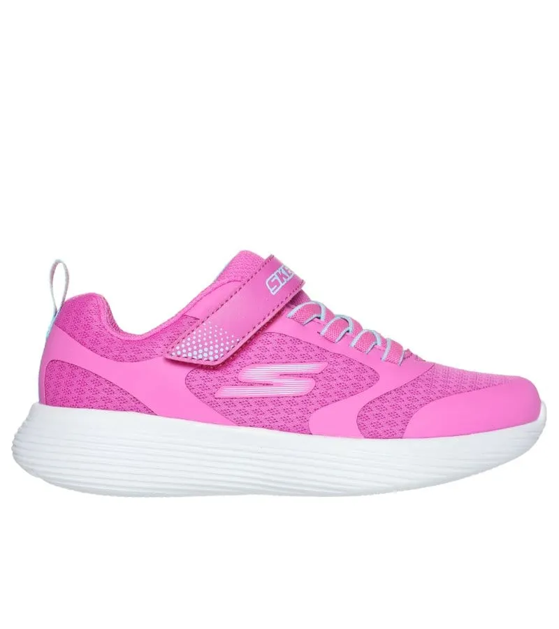 Skechers Girls Pink Mesh Slip On Trainer GO RUN 400 V2 - Venice Morning 303560L