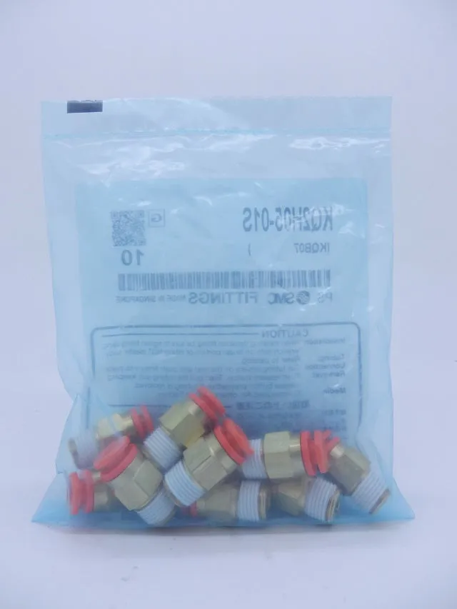 SMC Series KQ2 One-Touch Fittings IN/OUT 3/16 inch Male Connector KQ2H05-01S