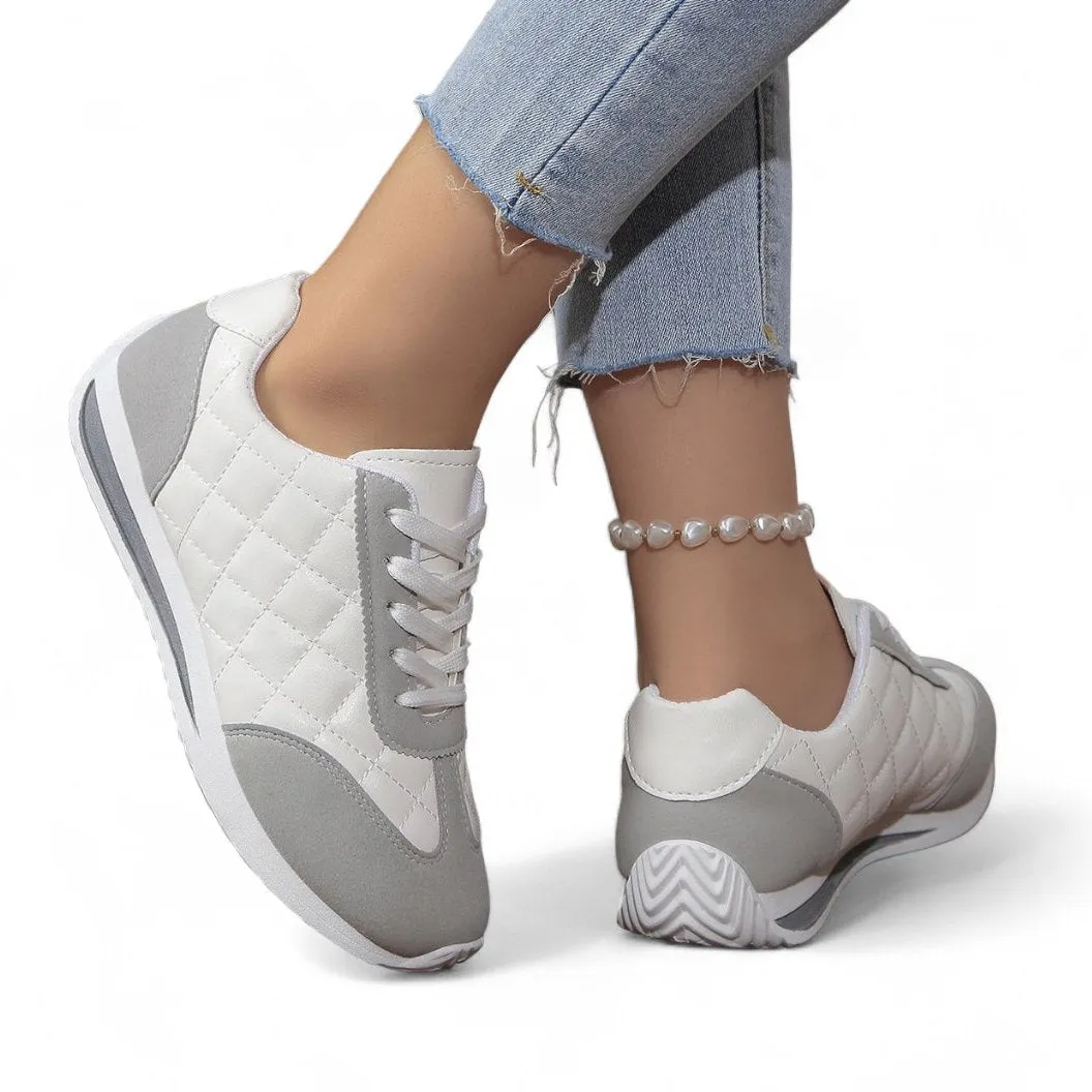 SooFeet New Women's Orthopedic Casual Walking Sneakers Flat Lace-up Shoes