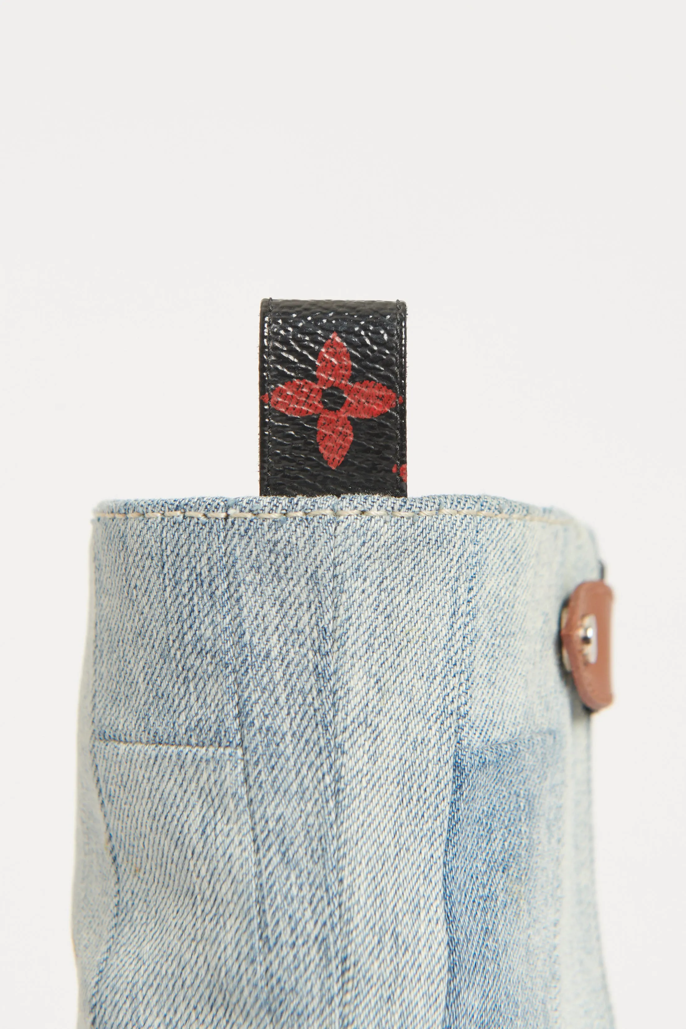 Spring 2015 Blue Denim Preowned Ankle Boots