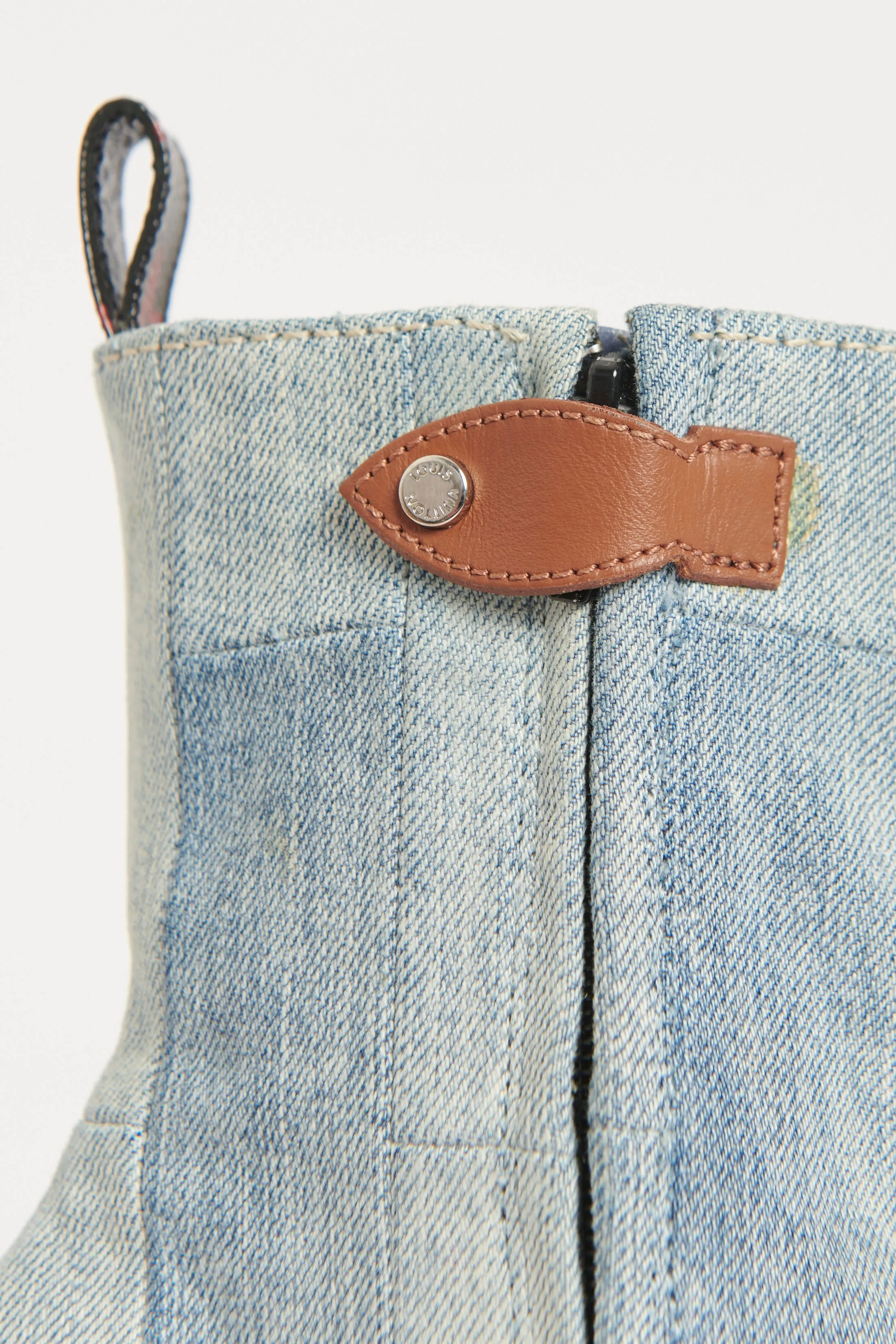 Spring 2015 Blue Denim Preowned Ankle Boots