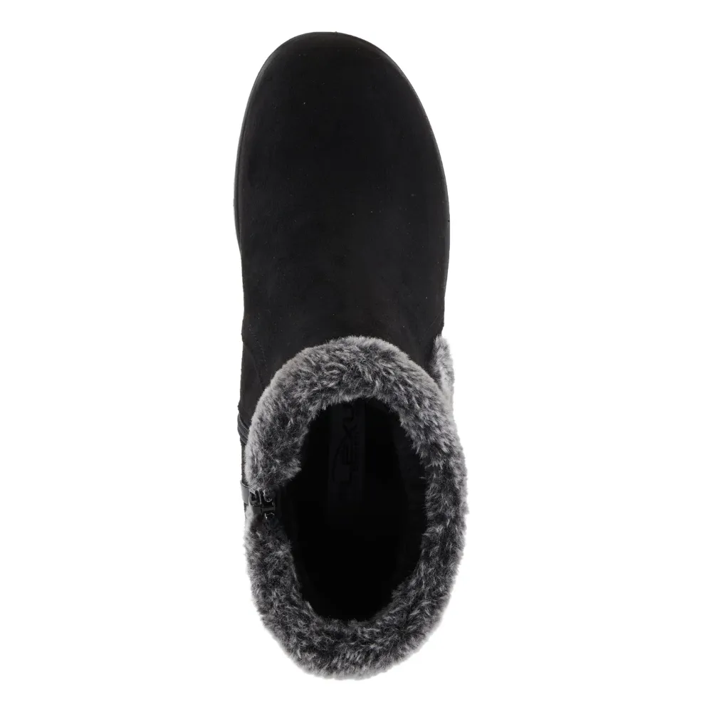 Spring Step Santuzza Black Waterproof Microsuede Bootie (Women's)