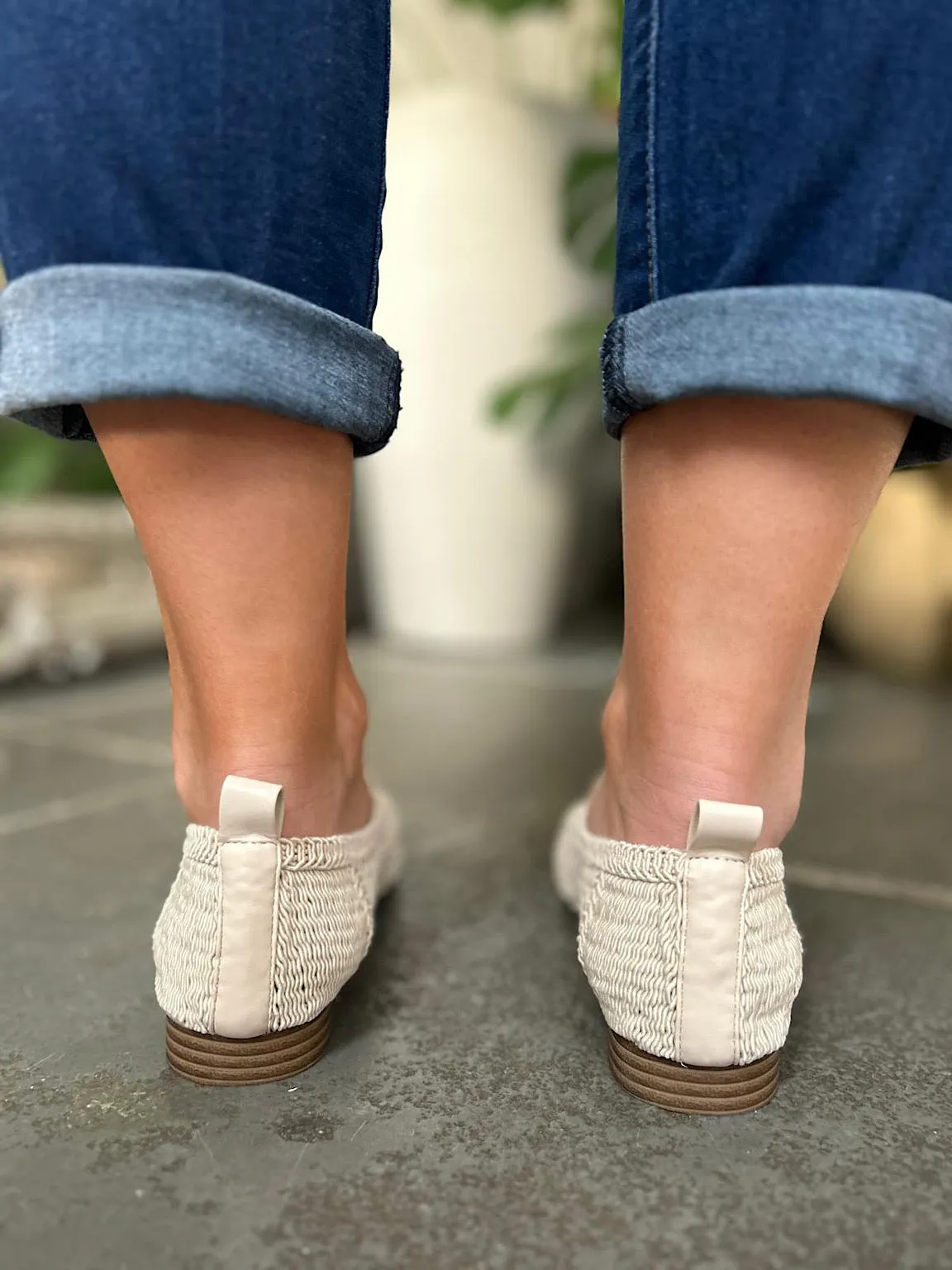 Stone Tassel Weave Loafer