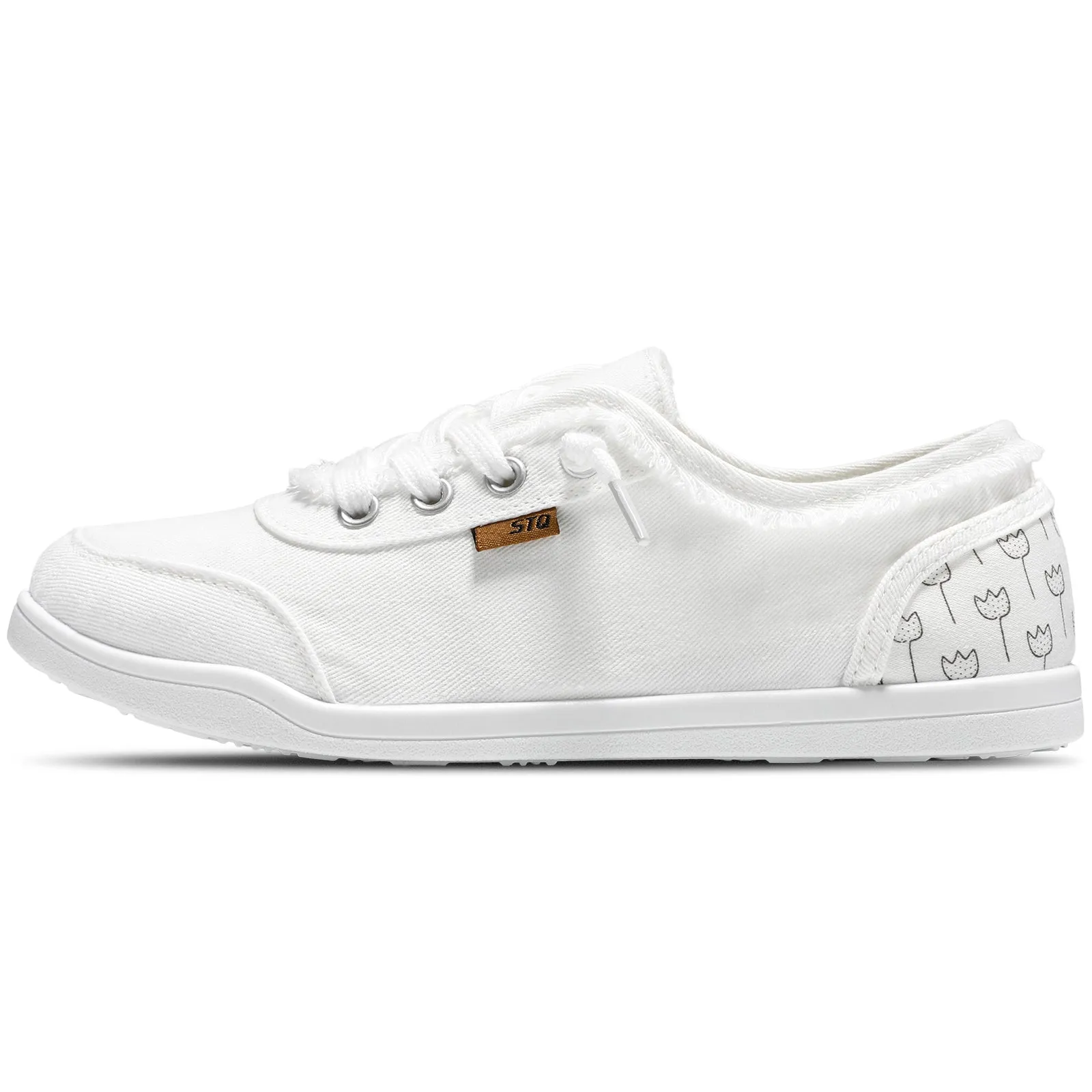 STQ Women Slip On Shoeswith Orthopedic Insole Low Top Classic Fashion Canvas Sneakers | Plantar Fasciitis Shoes