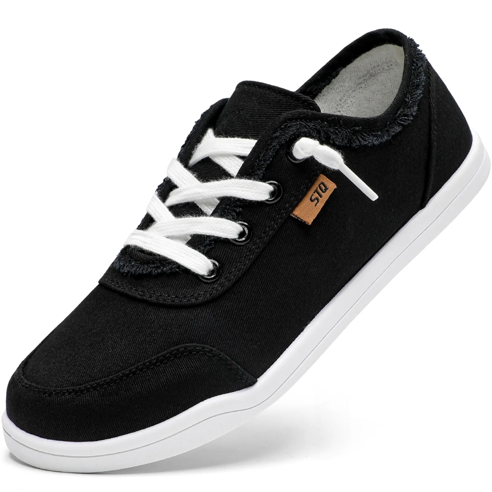 STQ Women Slip On Shoeswith Orthopedic Insole Low Top Classic Fashion Canvas Sneakers | Plantar Fasciitis Shoes