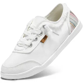 STQ Women Slip On Shoeswith Orthopedic Insole Low Top Classic Fashion Canvas Sneakers | Plantar Fasciitis Shoes