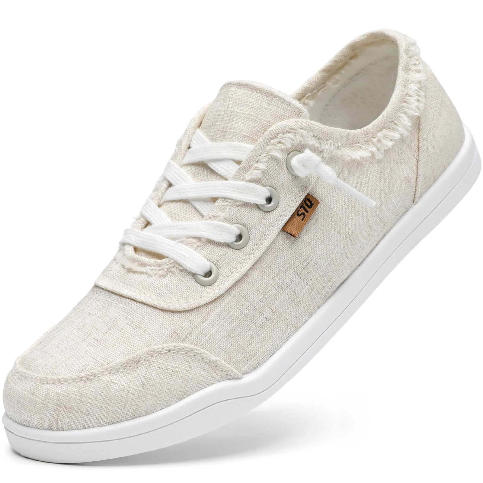 STQ Women Slip On Shoeswith Orthopedic Insole Low Top Classic Fashion Canvas Sneakers | Plantar Fasciitis Shoes