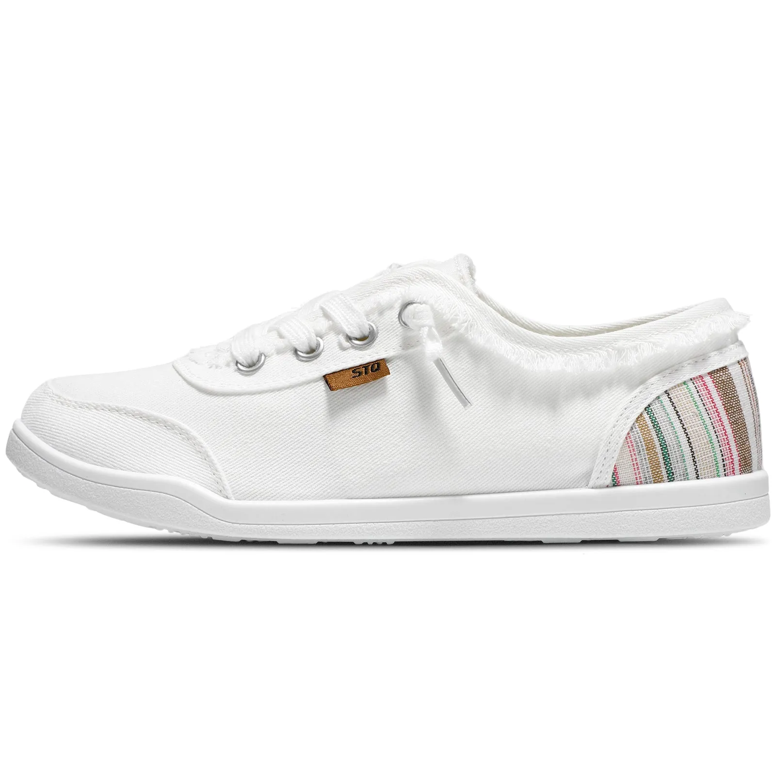 STQ Women Slip On Shoeswith Orthopedic Insole Low Top Classic Fashion Canvas Sneakers | Plantar Fasciitis Shoes