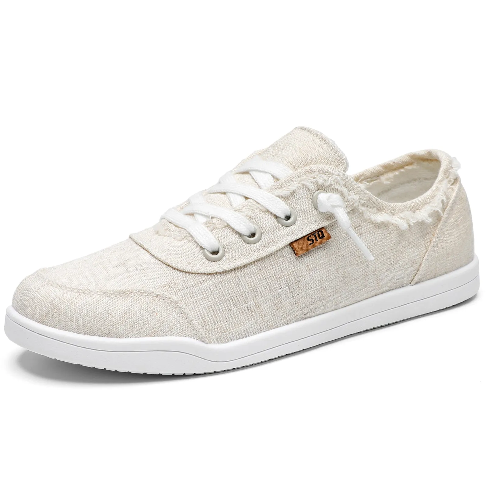 STQ Women Slip On Shoeswith Orthopedic Insole Low Top Classic Fashion Canvas Sneakers | Plantar Fasciitis Shoes