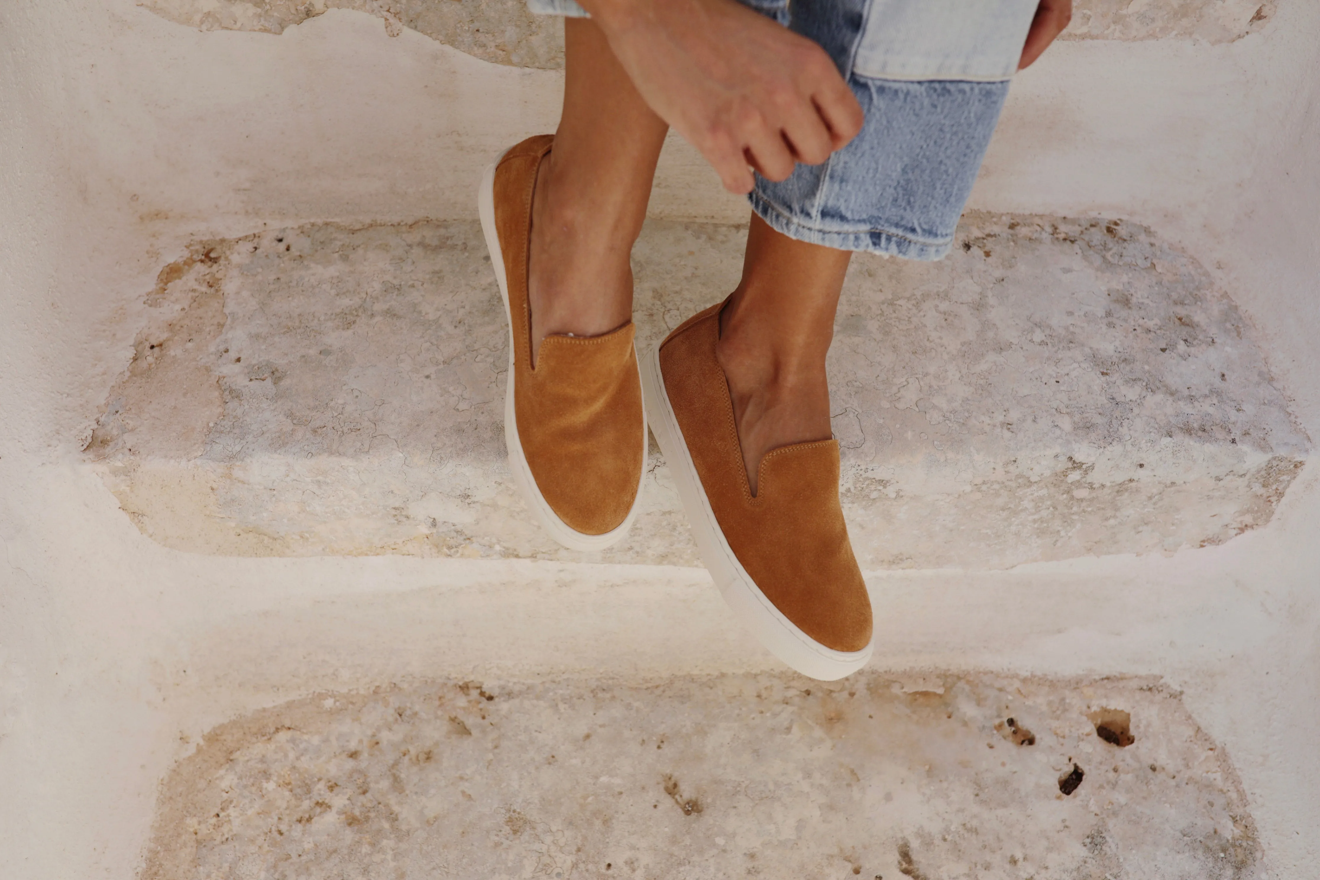 Suede Slip-On - R39SO - Hamptons Cuero