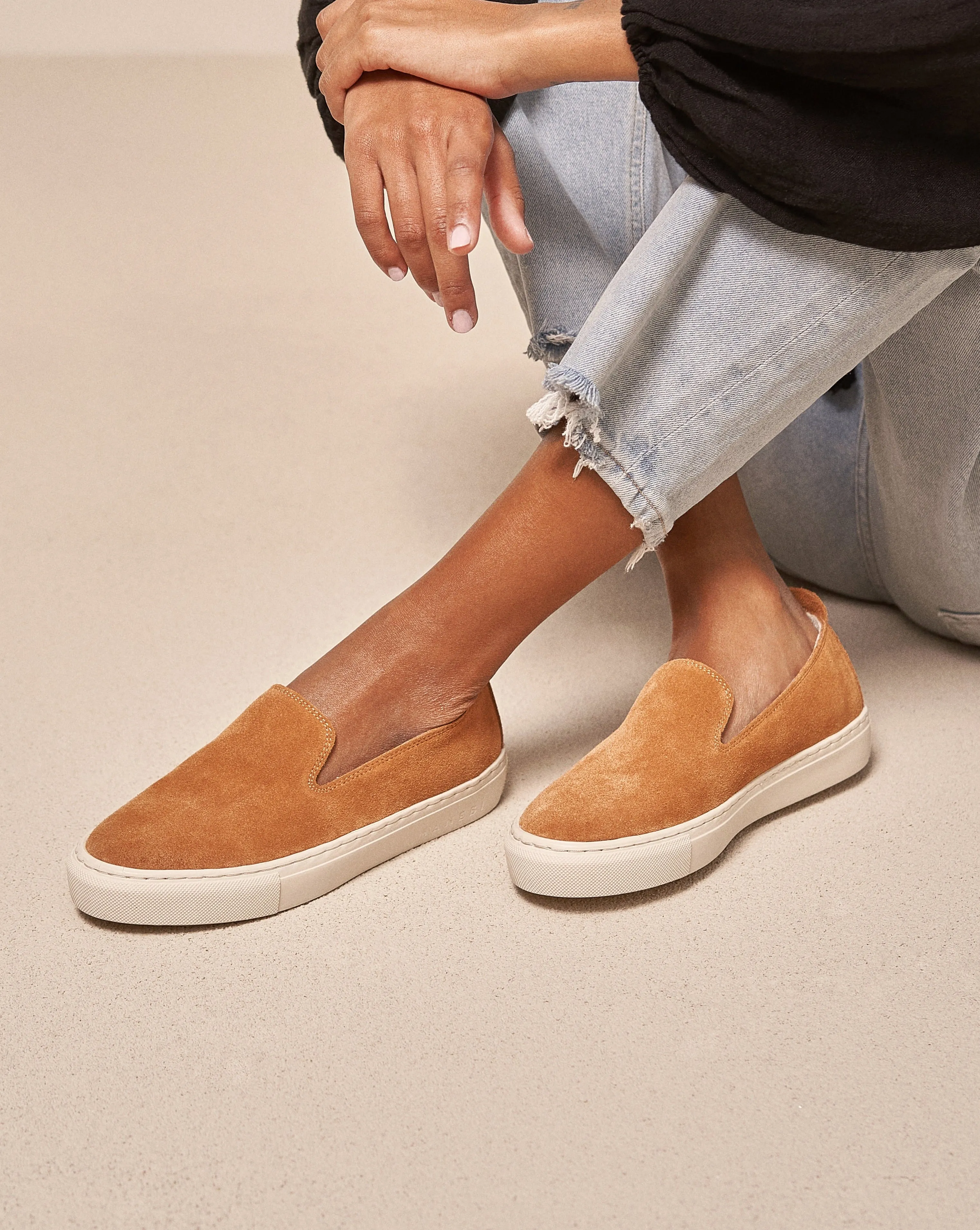 Suede Slip-On - R39SO - Hamptons Cuero
