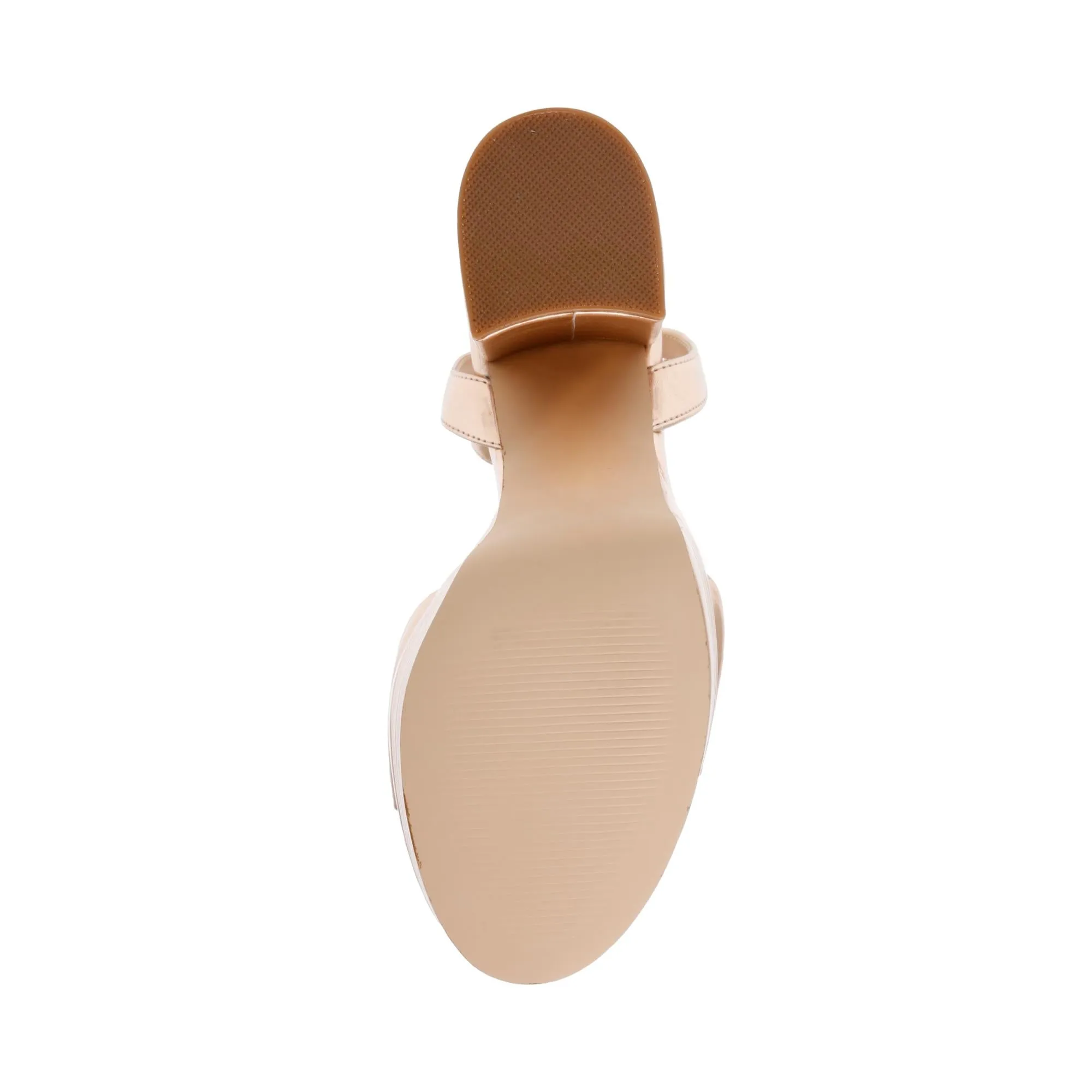 TIMELY ROSE GOLD HEEL SANDALS