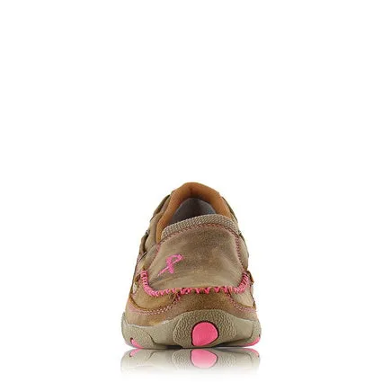 Twisted X Womens Bomber/Neon Pink Driving Moc