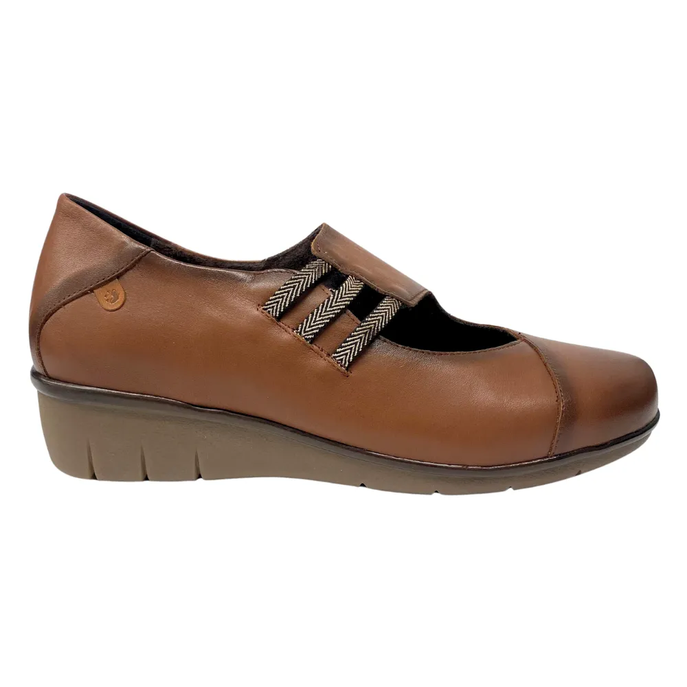 Valeria's Maddy Brown Wedge Slip-On (Women's)
