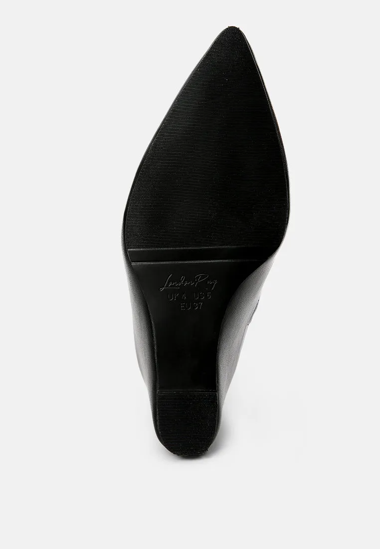 Wedge heel knee-high boots