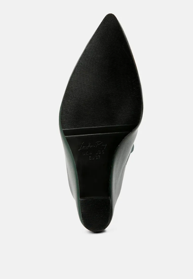 Wedge heel knee-high boots