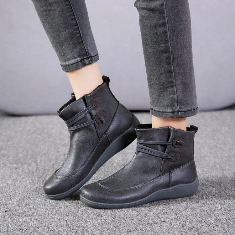 Women elastic band slip on ankle booties