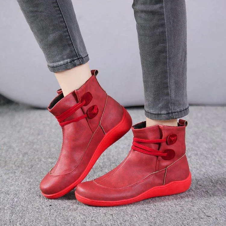 Women elastic band slip on ankle booties
