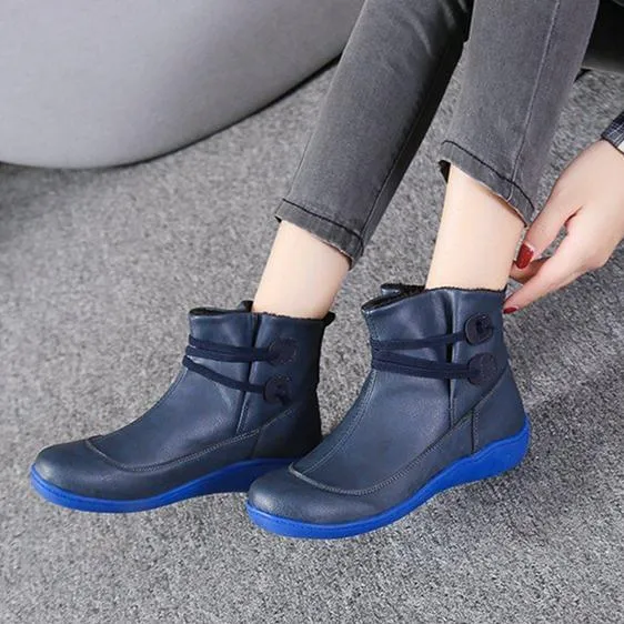 Women elastic band slip on ankle booties