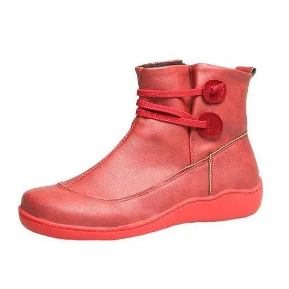 Women elastic band slip on ankle booties