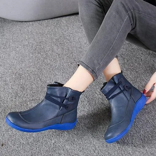 Women elastic band slip on ankle booties