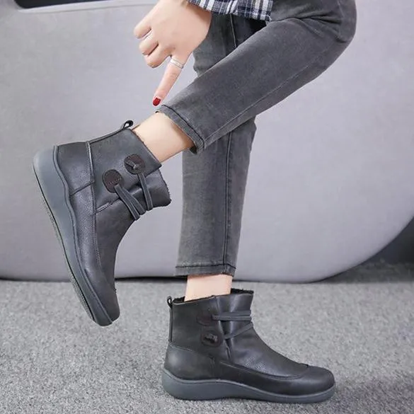 Women elastic band slip on ankle booties
