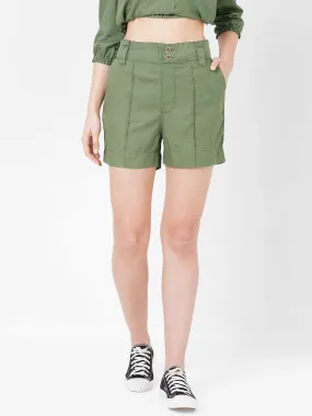 Women High-Rise Slim Fit Short