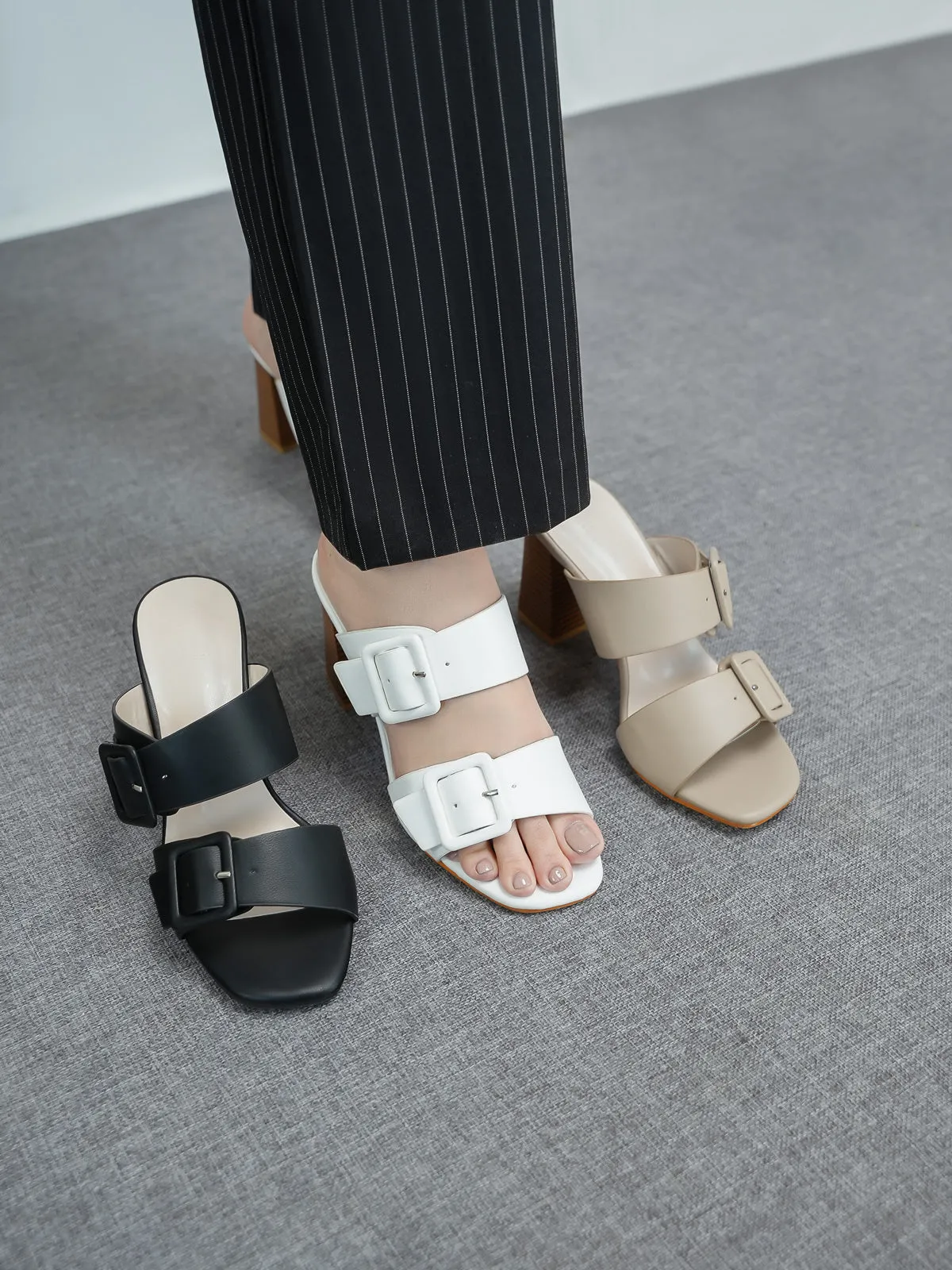 Womens "Chantria" Block Heel Sandals