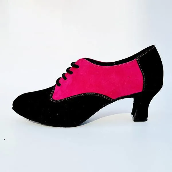 Women's Retro Anti-Slip Soft Sole Mid-Heel Dance Shoes 45530423S