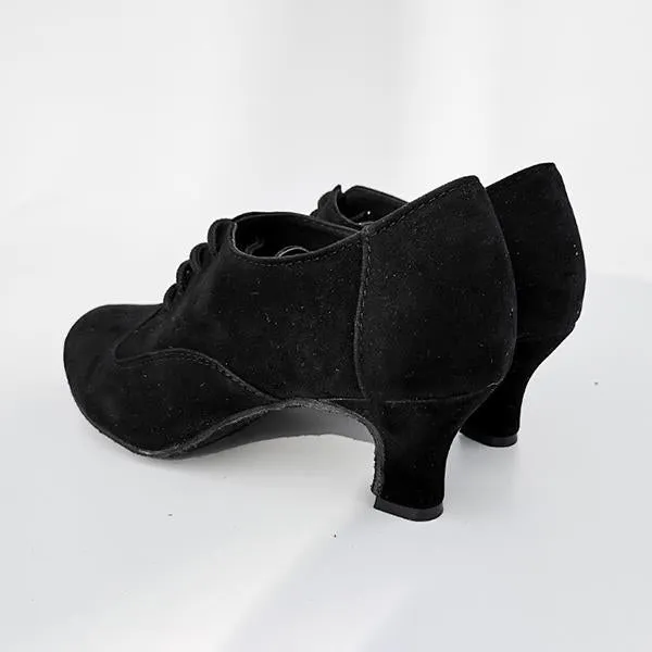 Women's Retro Anti-Slip Soft Sole Mid-Heel Dance Shoes 45530423S