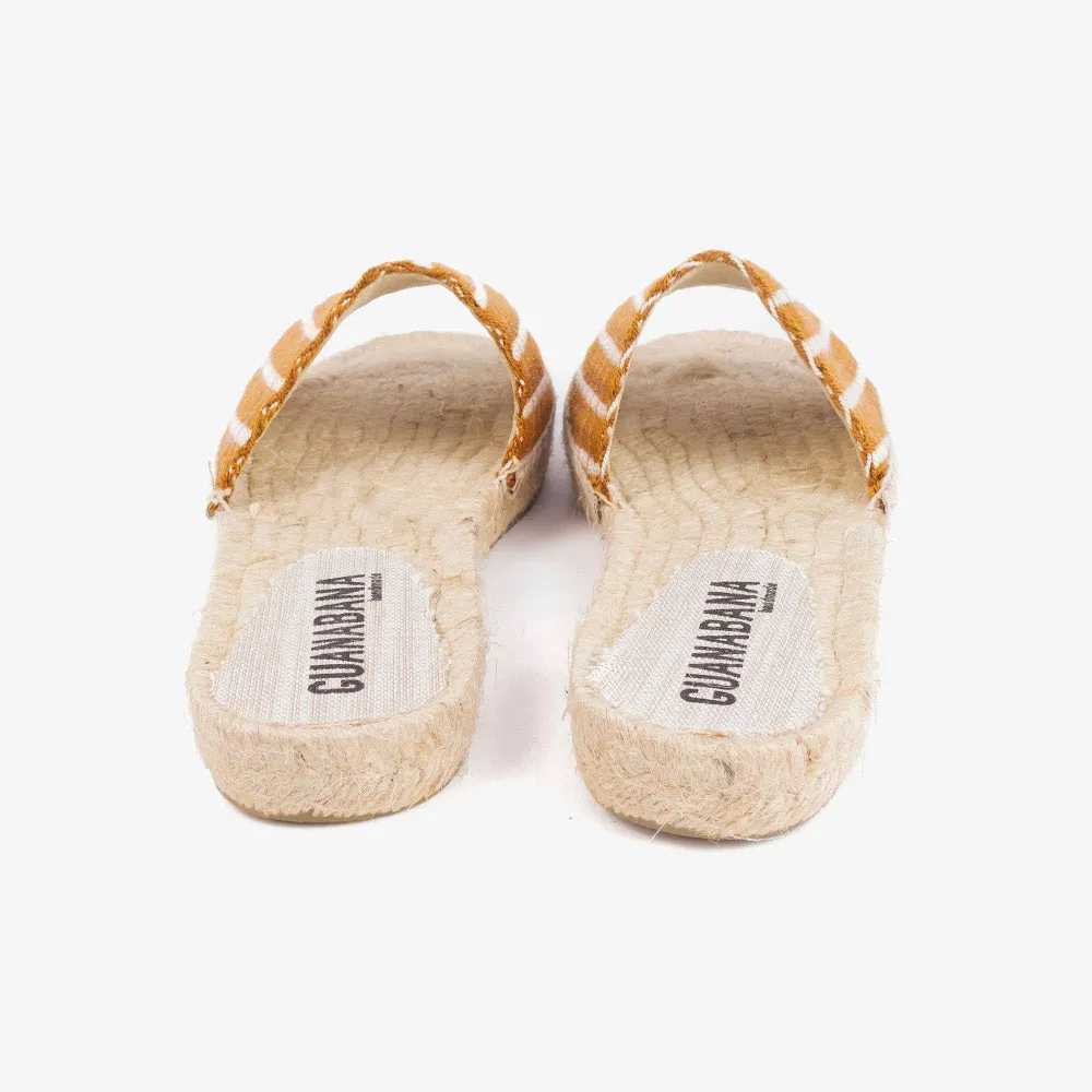 Woven slip on gold