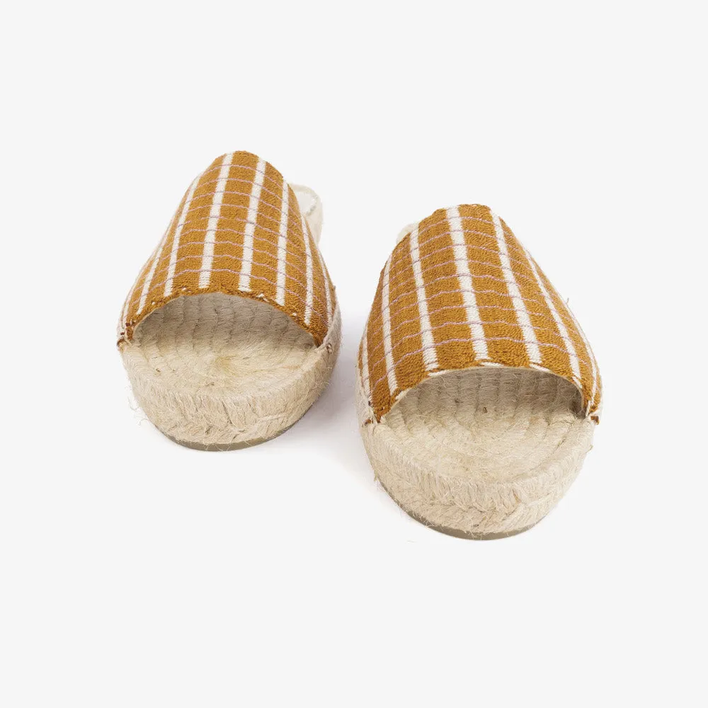 Woven slip on gold