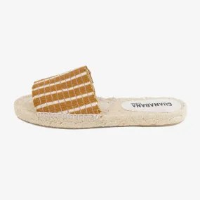 Woven slip on gold