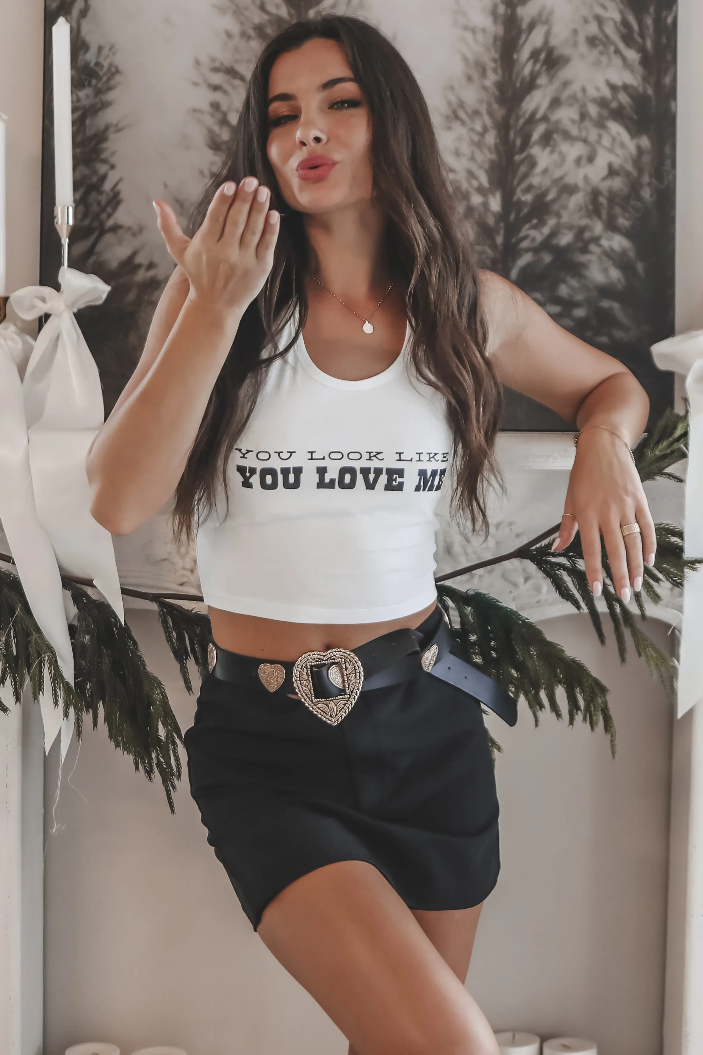 You Look Like You Love Me Graphic Tank
